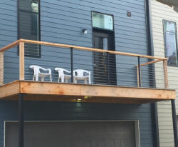 Link to enlarged view of Railing for a Deck